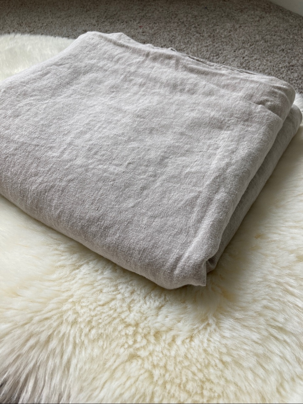 Bella Notte 100% Linen Harper King Flat Sheet Luxury Bedding